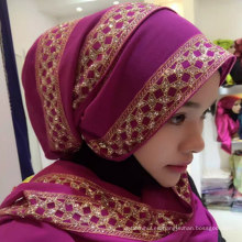 Bufanda de una pieza del hijab de las mujeres del estilo del hijab islámico de la fábrica de Hangzhou Factory para la primavera